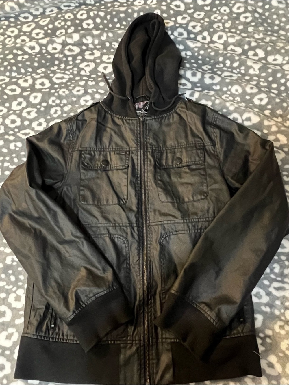 Empyre Black Hooded Jacket